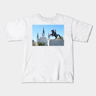 St. Louis Cathedral from Jackson Square 2 Kids T-Shirt